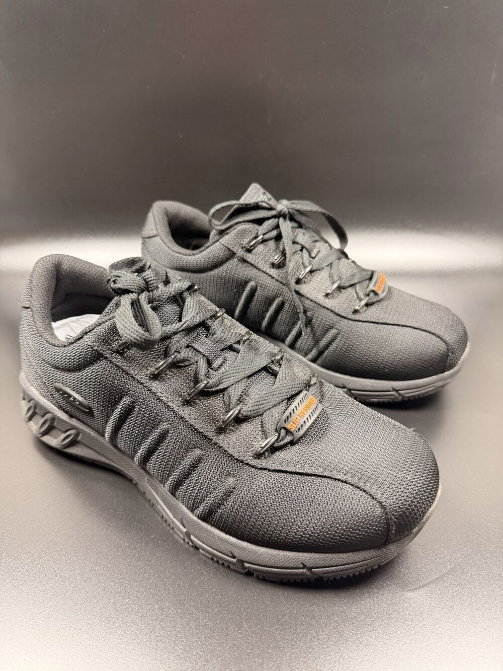 Lugz Men's Grapple Slip-Resistant Work Sneaker Black Ballistic Nylon Size 8